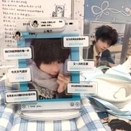 TF家族物料周边王橹杰亚克力插卡相框立牌房间装饰朋友礼物TF family material surrounding Wang Lu Jie acrylic plugASFRH