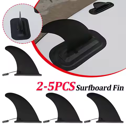 2-5PCS Slide-in Surfboard Fin Detachable Surfboard Slide-in Central Fin Nylon Plastic Water Sports S