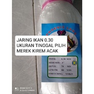 jaring ikan senar 0.30 70md/80yds YOKO ukuran 1 inchi - 7 inchi tinggal pilih jaring pukat ikan