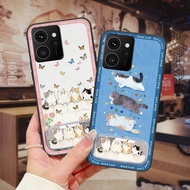 Embroidery Soft case Phone Case For Nokia HMD Skyline Phone Holder Plush Anti-dust Kickstand Durable