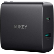 AUKEY USB C Charger with 56.5W Wall Charger, One 46W Power Delivery 3.0 & 5V / 2.1A Ports USB Wall C