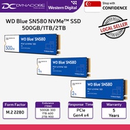 WD Blue SN580 500GB/1TB/2TB M.2 PCIe 4.0 NVMe SSD/Solid State Drive 4150MB/s