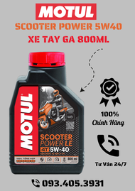 Nhớt Xe Ga Motul Scooter Power 5w40 800ml