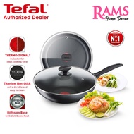 Tefal Cookware Cook & Clean Nonstick 28cm Wokpan with Lid / Thermo-signal® Technology Pan / Diffusio