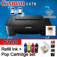 Canon Pixma E470 Color Inkjet WIFI Multifunction Printer