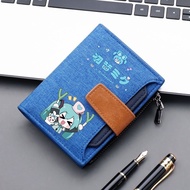 Virtual World Hatsune Miku Game Merchandise Coin Purse Male Female Student Wallet Can Hold Driver's 