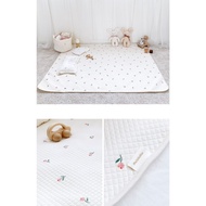 [Malolotte] Baby Infant Kids Cotton Quilted Waterproof Pad (3 sizes) Waterproof Mat Diaper Changing Infant Crib Cot Bedsheet Protector Diaper Changing Anti Urine Washable Nappy Mat