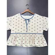 Cotton Bow Loose Fit Baby Top - February Special
