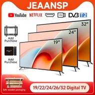 COD Murah Digital TV  32/26/24/22/19-inch HD 1080P DTV MYTV Smart TV 32/40/43/46/50 Inch Android 14