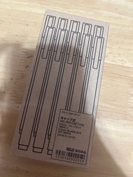 MUJI 無印良品 0.5mm 藍黑原子筆 9支裝