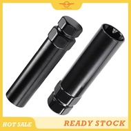 [CloudsMiles] 7 Spline Lug Nut Key 6 Spline Lug Nut Socket Removal Tool, 2 PCS Dual Hex Drive Afterm
