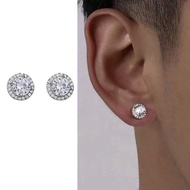 Full Diamond Earrings Men's Cold Light Luxury Men's Earrings-Xiaoxie's Grocery Store