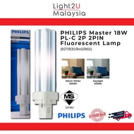 PHILIPS Master 18W PLC 2P 2PIN Fluorescent Lamp (827/830/840/865) - Light Bulb/Light Tube
