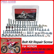 Motorcycles Hardware Fairing Fender Screw Bolt Kit Fastener Set For HONDA 2003-2025 CR125 CR250 CRF2