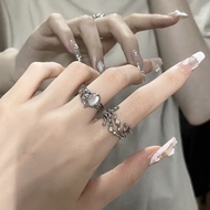 Vine Shadow Ring Tracking Niche Design Vine Moonstone Light Luxury Open Ring Personal Style Couple R
