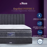 Vono Ergobed Inspire 3 Mattress (Tilam Vono) | 15 years Warranty | 100% Natural Latex | Ergonomic Ma