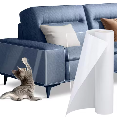 Cat Scratch Deterrent Tape Furniture Protectors From Cats Transparent Self-Adhesive Pet Training Tap