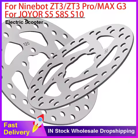 120mm Wear-resistant Brake Disc for Ninebot ZT3/ZT3 Pro/MAX G3 for JOYOR S5 S8S S10 6-hole Brake Dis