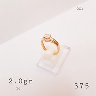 Gold Ring Diamond Eye Model K375 / 9k Newseries 10