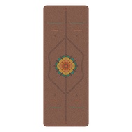 jianyou Zen Rhyme Frosted Pu Natural Rubber Yoga Mat Sweat Absorbing Sports Home Thick Workout Fiess