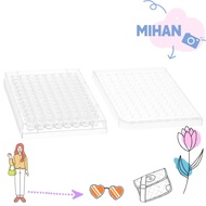 MIHAN 1/5Pcs Tissue Culture Plate, 96 Well Flat Bottom Experiment Instrument Tools, Durable Plastic 