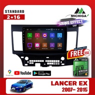 สินค้ามีพร้อมส่งทันที...เครื่องเล่น Android MICHIGAจอแอนดรอยตรงรุ่น MITSUBISHI LANCER EX 2007-2015  2G/Rom 16G ฟรีฟิล์มกันรอยมูลค่า350 บาท