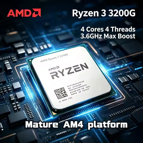 AMD Ryzen 3 R3 3200G the Best Entry-Level Gaming Processor 100% Brand New and Original 3.6GHz Quad-C