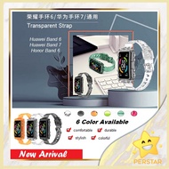 [ NEW ARRIVAL ] Transparent Silicone Band Strap for Huawei Band 8 / Band 6 / Band 7 / Honor Band 6 /