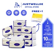 DWY  Tisu 10 Pack 5 Ply Travel Facial Tissue No Fluorescent Agent (240's x 10 Packs)