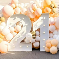 *CT*LED Light Up Numbers Large Cardboard Number for Birthday 21st 30th 40th 60th Mosaic Number for B