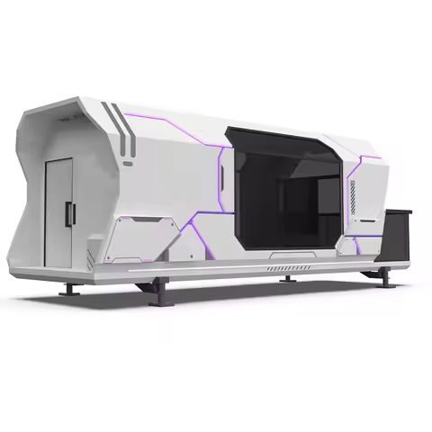 2025 Modern Extendable Prefab Container Home | Commercial Space Capsule & Airship Pod