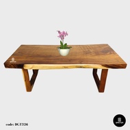 DGT326. Raintree Solid Wood Dining Table/ Meeting Table/ Working Desk/ Tea Table/ 6-8 Seater Wooden 