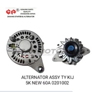 ALTERNATOR ASSY TY KIJ-5K NEW 0201002 60A