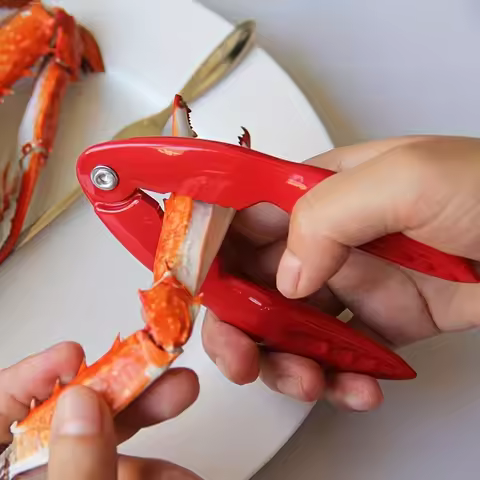 1pc Effortlessly Crack Open Seafood with Kitchen Crab Pliers and Lobster Cracker Lobster Tongs Seafo