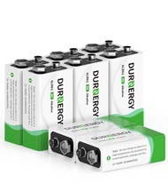 9V Batteries, 9 Volt Batteries 8 Pack,10-Year Shelf Life, 9V Batteries for Smoke Alarms, Guitar Peda