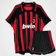 ชุดฟุตบอล AC Milan ฤดูกาล 2006-2007 ชุดแข่งบ้านและเยือน ชุดฟุตบอลย้อนยุค ชุดยูฟ่า 22 ชุดแขนยาว ชุดคา