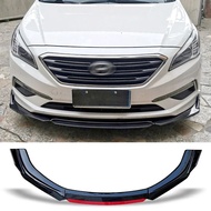 Front Bumper Spoiler Carbon Surface Protector Plate Lip Body Kit Chin Shovel For Hyundai Sonata 2015