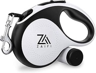 Retractable Dog Lead with Poo Bag Holder, 5m/16ft Extendable Dog Leash with 360° Tangle-Free Design,