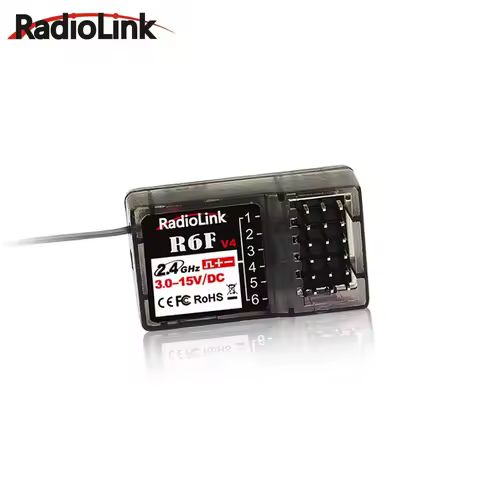Radiolink R6F Receiver 6 Channel 2.4GHz for RC Car and Boat Radio Transmitter Remote Controller RC6G