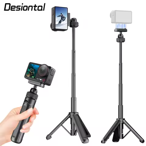 Desiontal Portable Mini Tripod for DJI Osmo Action 3/4/5/6 | Compact Design, Quick Release, Vlog Acc
