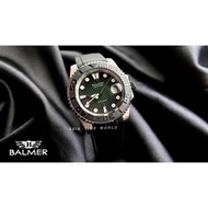 【现货】 Balmer 宾马 8141G SS-46 Automatic Sapphire Men Watch with Black Silicone Strap