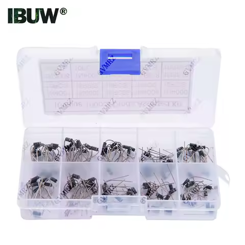 100Pcs 10 Values Rectifier Diode Assorted Kit 1N4001 1N4002 1N4003 1N4004 1N4005 1N4006 1N4007 1N581