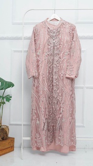 HARGA PROMO GAMIS SET HIJAB TERBARU 2024-GAMIS PESTA SUPER MEWAH MODEL ROMPI MISAH TERBARU MOTIF PAY