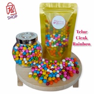 Permen jadul Telur Cicak Warna Warni Permen Mini Rainbow Premium