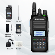 Máy Bộ đàm Motorola 370S Bộ đàm 1-15KM 128 Kêng 15W VHF/UHF 136-520Mhz Xuyên Vật Cản Cực Tốt - Pin D