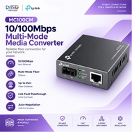 TP-Link MC100CM 10/100M Fiber Media Converter | RJ45 to SC/UPC Multi-Mode | 2KM | 100Base-FX