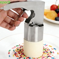 EPOCH Cylinder Ice Cream Scoop, Adjustable Thickness Trigger Release Ice Cream Ball Digger, Big Volu