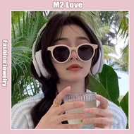 Korean Fashion Sunglasses Women's Round Frame Glasses Street Style Trendy Sunglasses UV Protection S