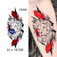 【Mars Tattoo】Common Tattoo, Colored Tattoo, Long Lasting,Temporary Tattoo Sticker, Fake Tattoo, Lion