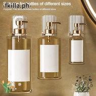 FKILLA Soap Bottle Holder, Self-Adhesive Free of Punch Shower Gel Hanger,  Wall Hanger Transparent Shampoo Holder Bathroom Organizer Holder